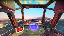 Cockpit view low altitude