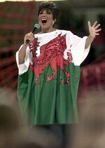 Shirley Bassey - Welsh Dragon dress.