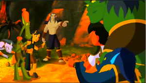 Anna is taken away by her father and guardians.