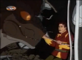 Nick is cornered by Zilla Junior.
