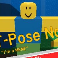 T Pose Noob Noob Smacker Wiki Fandom - m a noob roblox noob images