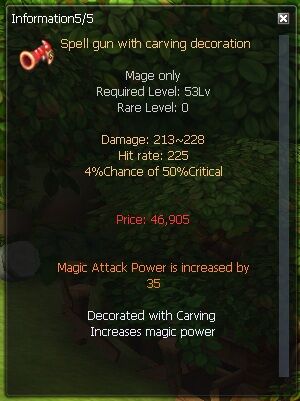 Spell Gun With Carving Decoration Nostale Wiki Fandom