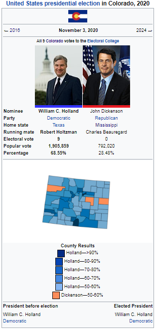 United States presidential election in Colorado, 2020 ...
