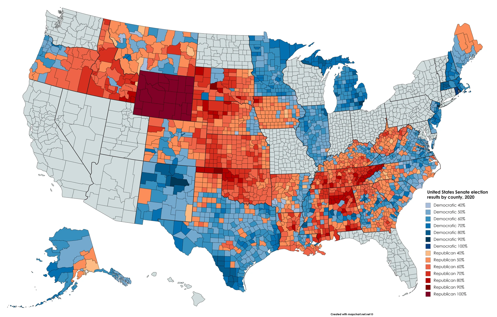 Image - United States Senatorial election results by ...