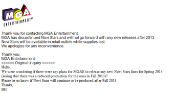 novi stars discontinued