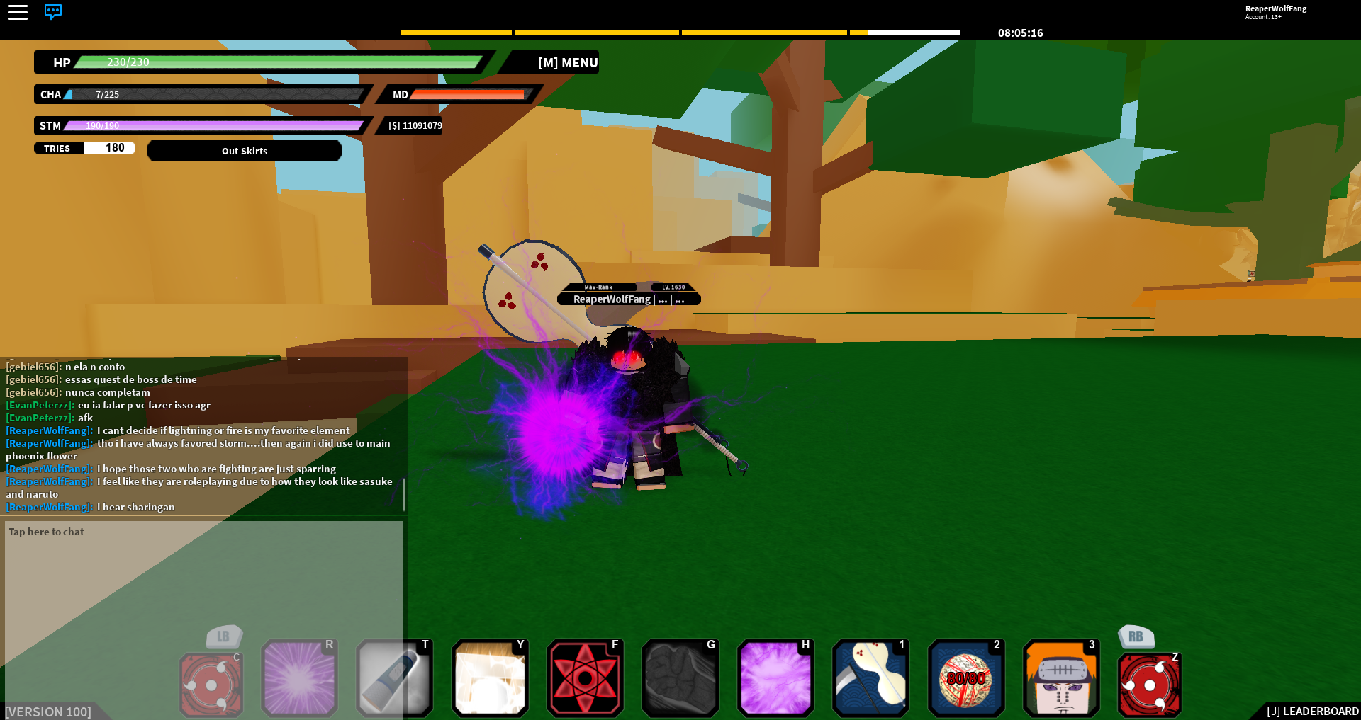 Purple Lightning Nrpg Beyond Official Wiki Fandom - roblox naruto nrpg seven