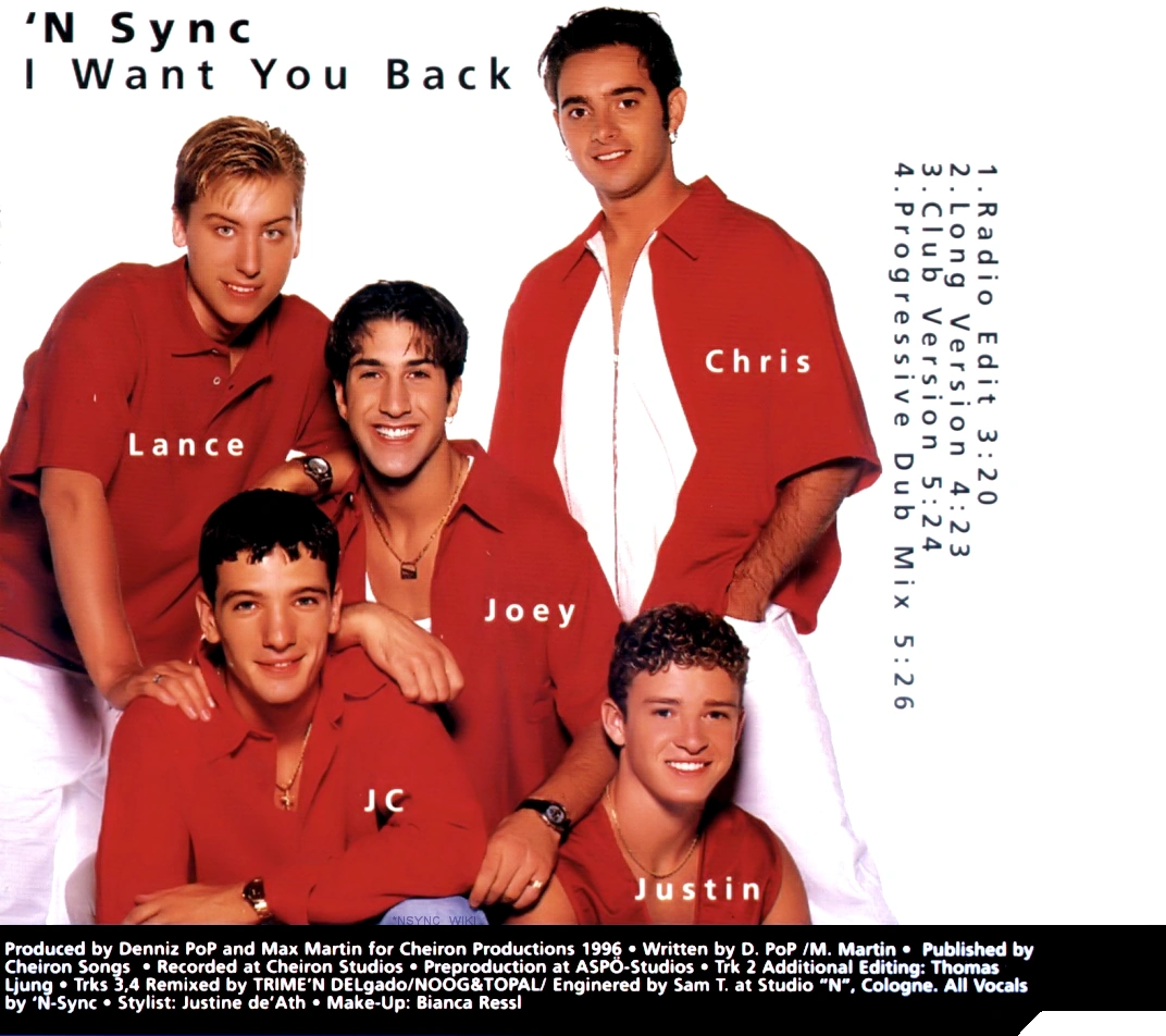 Image I want you back (germany) back.png Nsync Wiki FANDOM