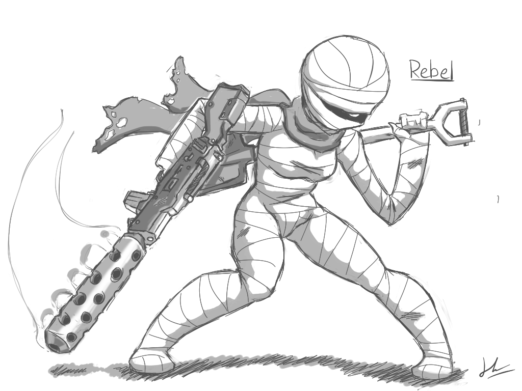 Image - Rebel Sketch.png | Nuclear Throne Wiki | FANDOM Powered By Wikia