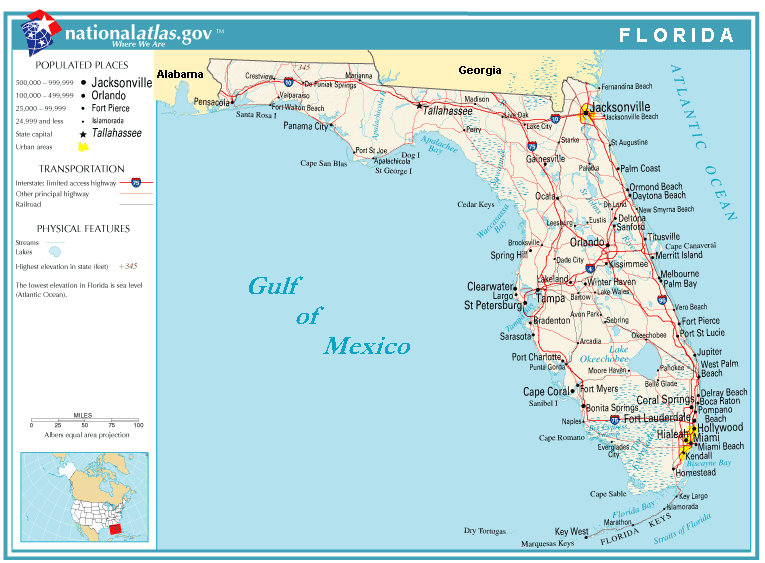Florida Ports Map 2018