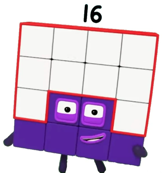 Sixteen (character) Numberblocks Wiki FANDOM powered by Wikia