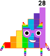 User blog:CloudyWithAChanceOfRainbows/All my numberblocks from 21 to ...