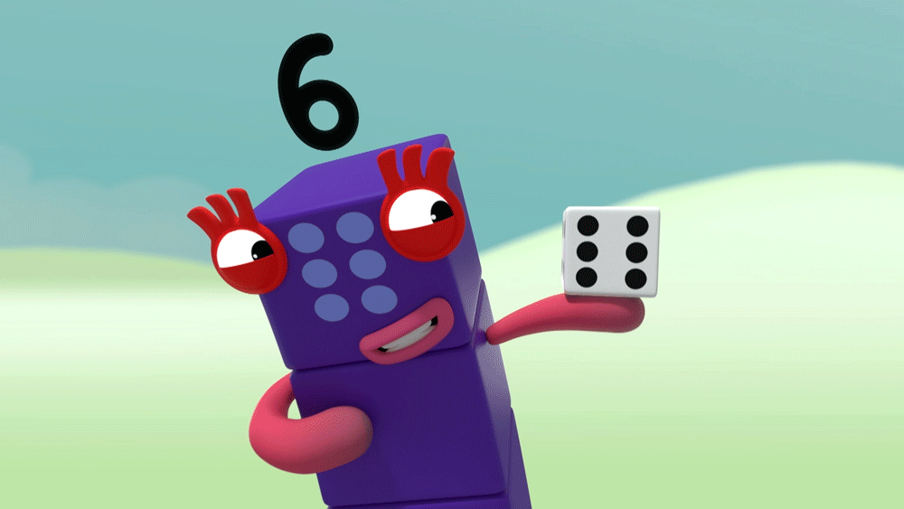 Image - 6 with dice.gif | Numberblocks Wiki | FANDOM powered by Wikia