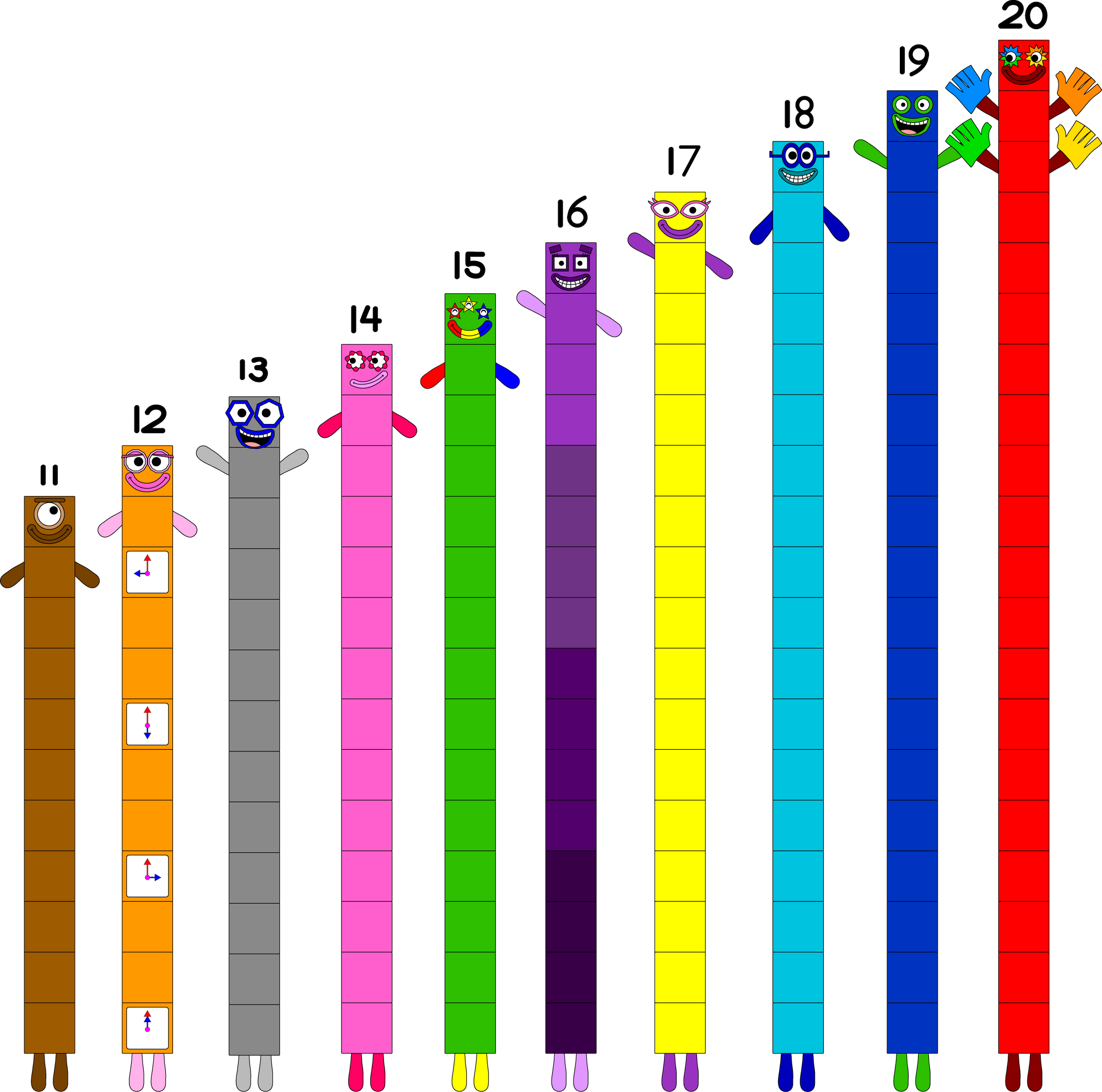 19.20 21.100 00000005. Намбер Блокс 20. Numberblocks 10.000.000. Numberblocks 16-20. Numberblocks 2020.