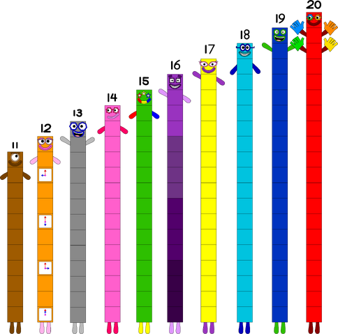 Image - Numberblocks 11-20.png | Numberblocks Wiki | FANDOM powered by ...