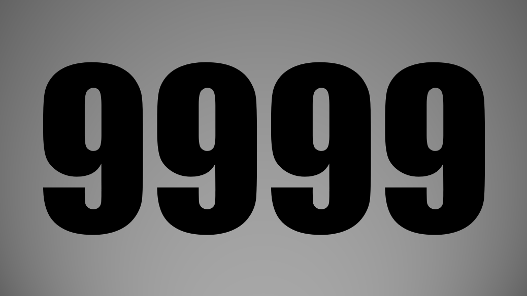 What Number Is 9999 Uk