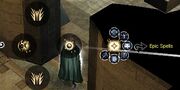 Epic spell menu