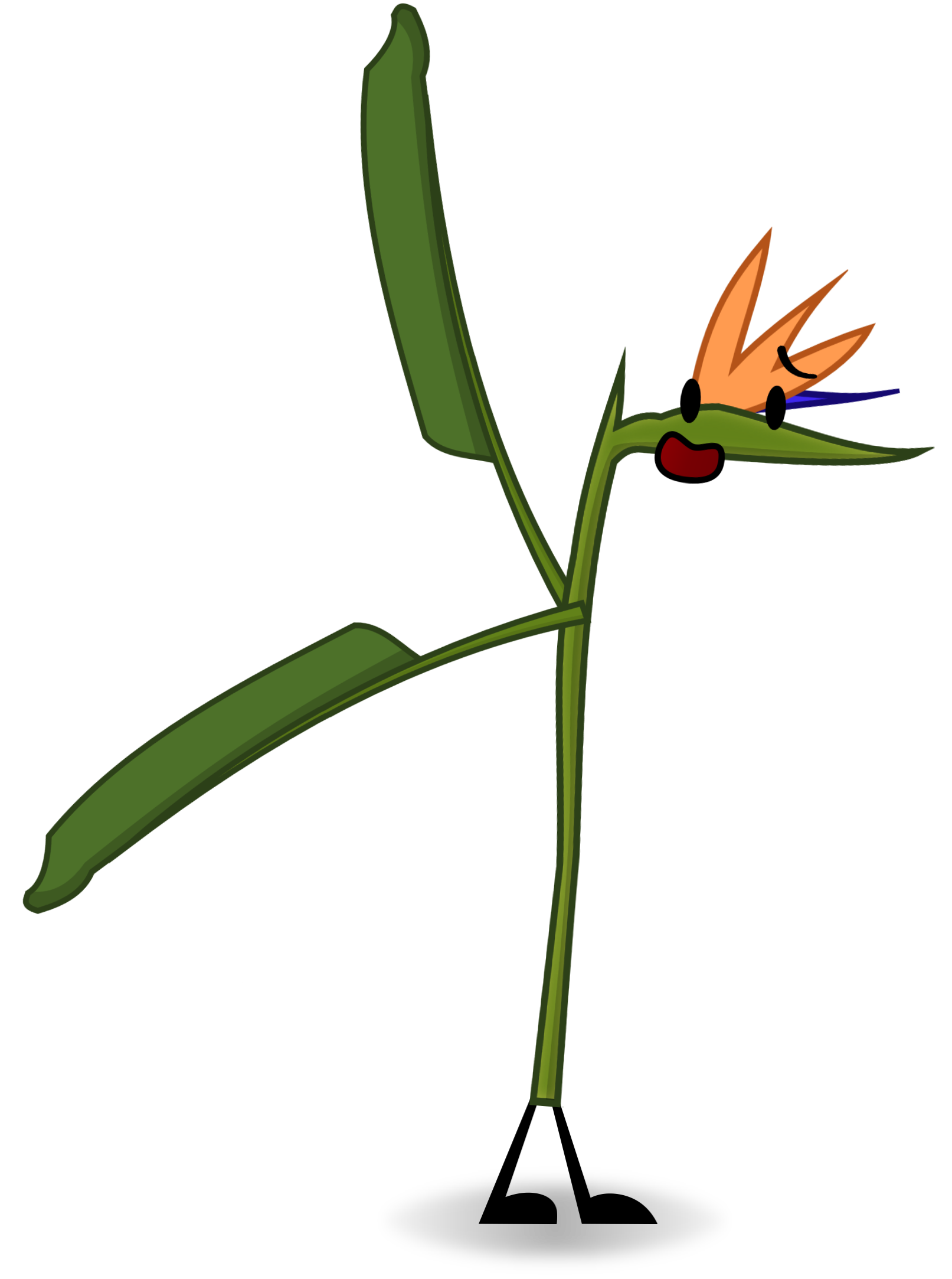 crane flower object connects