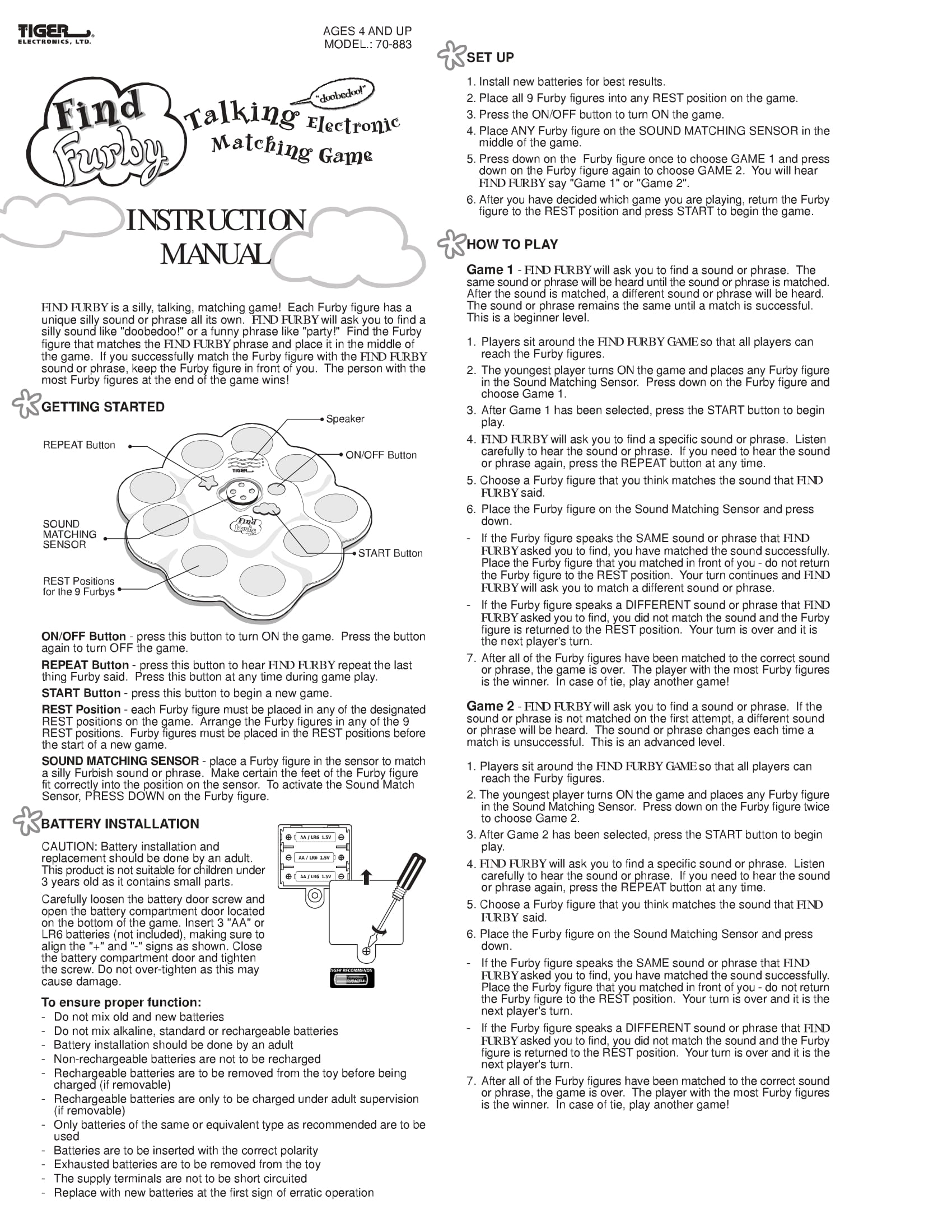 Find Furby/Manual copy Official Furby Wiki Fandom