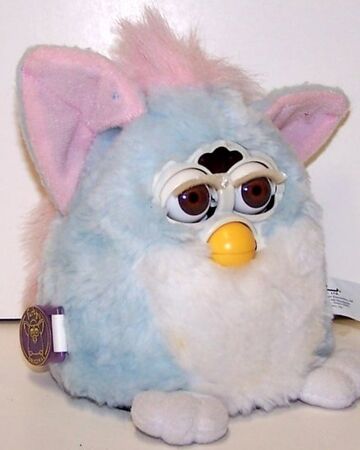 blue and pink furby