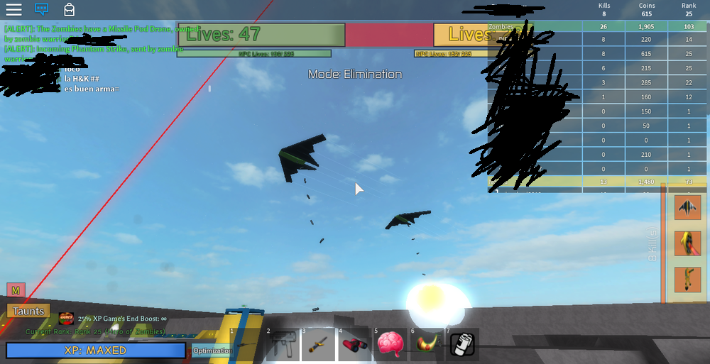 Phantom Strike Noobs Vs Zombies Realish Wiki Fandom - roblox zombie on a plane