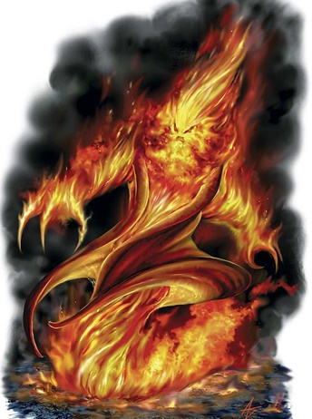 Fire elemental (D&D) | Officialbestiary Wiki | Fandom