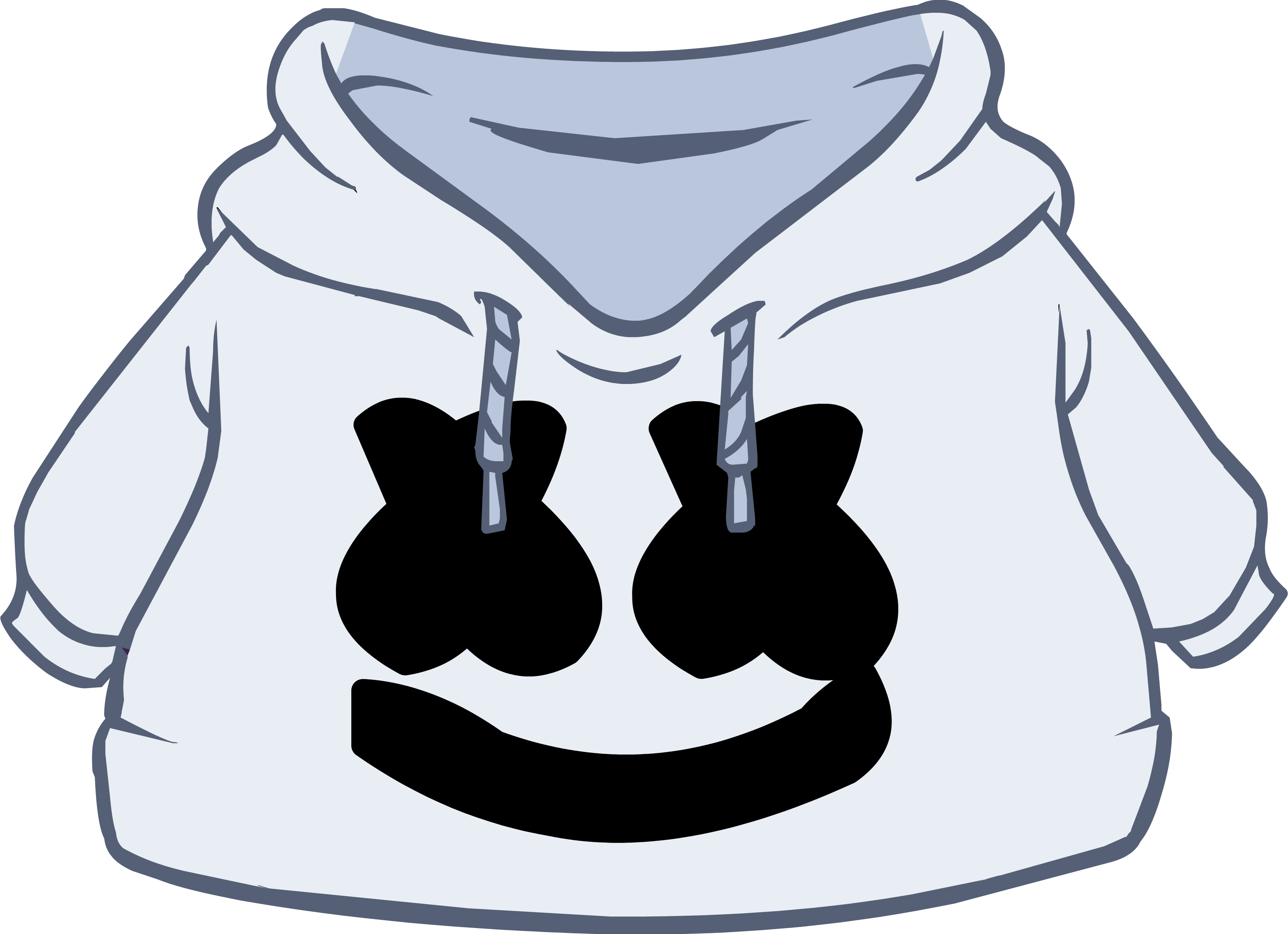 white marshmello hoodie