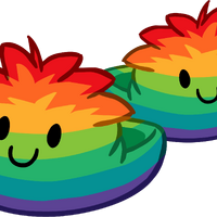Rainbow Puffle Slippers Club Penguin Online Wiki Fandom