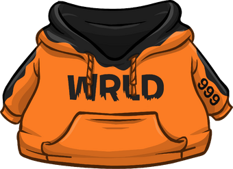 juice wrld orange hoodie