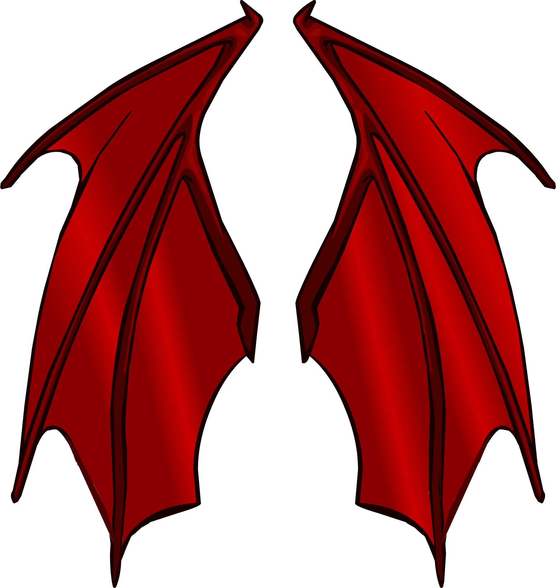 Red Bat Wings Club Penguin Online Wiki Fandom