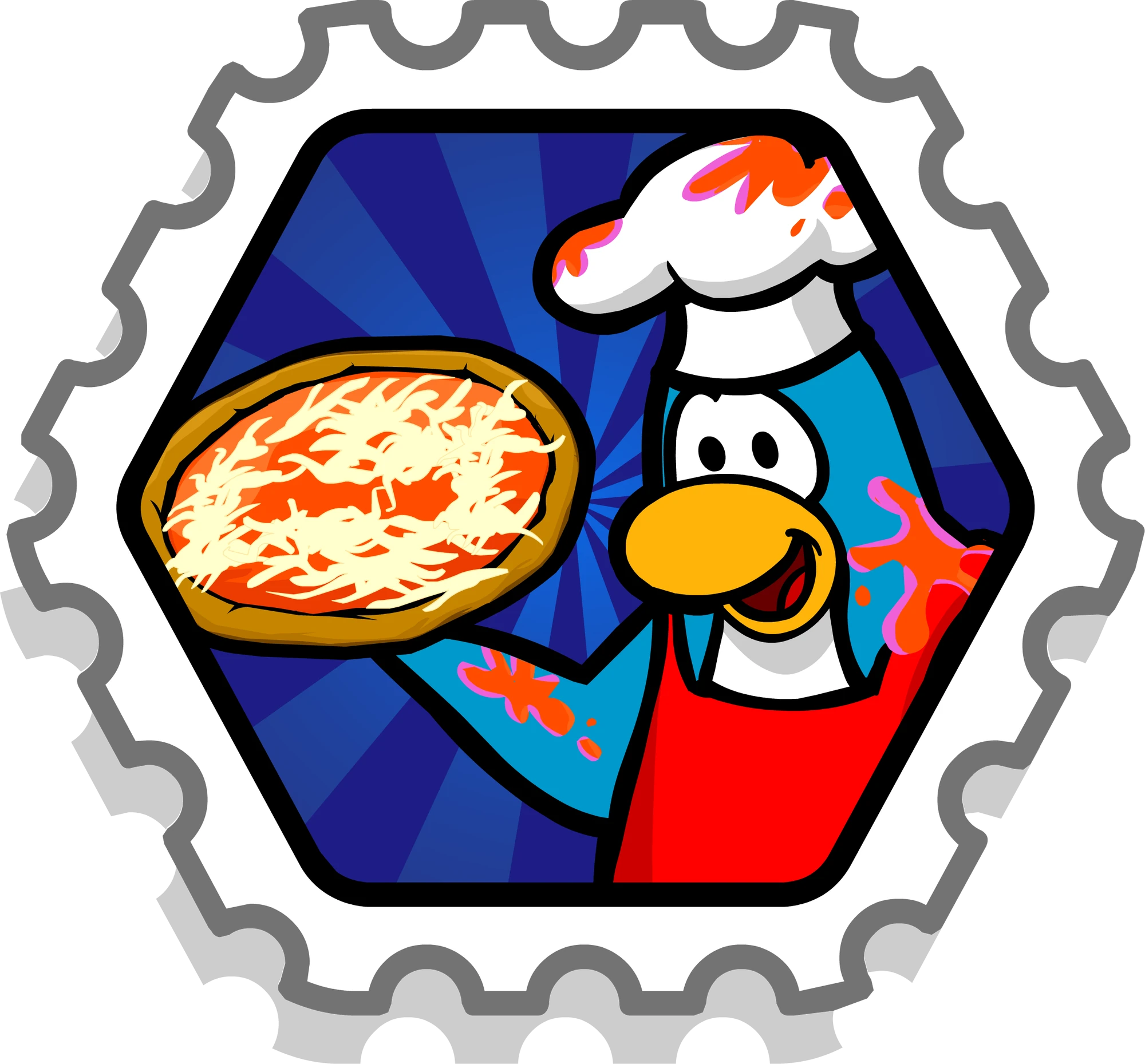 Pizza Chef Stamp Club Penguin Online Wiki Fandom