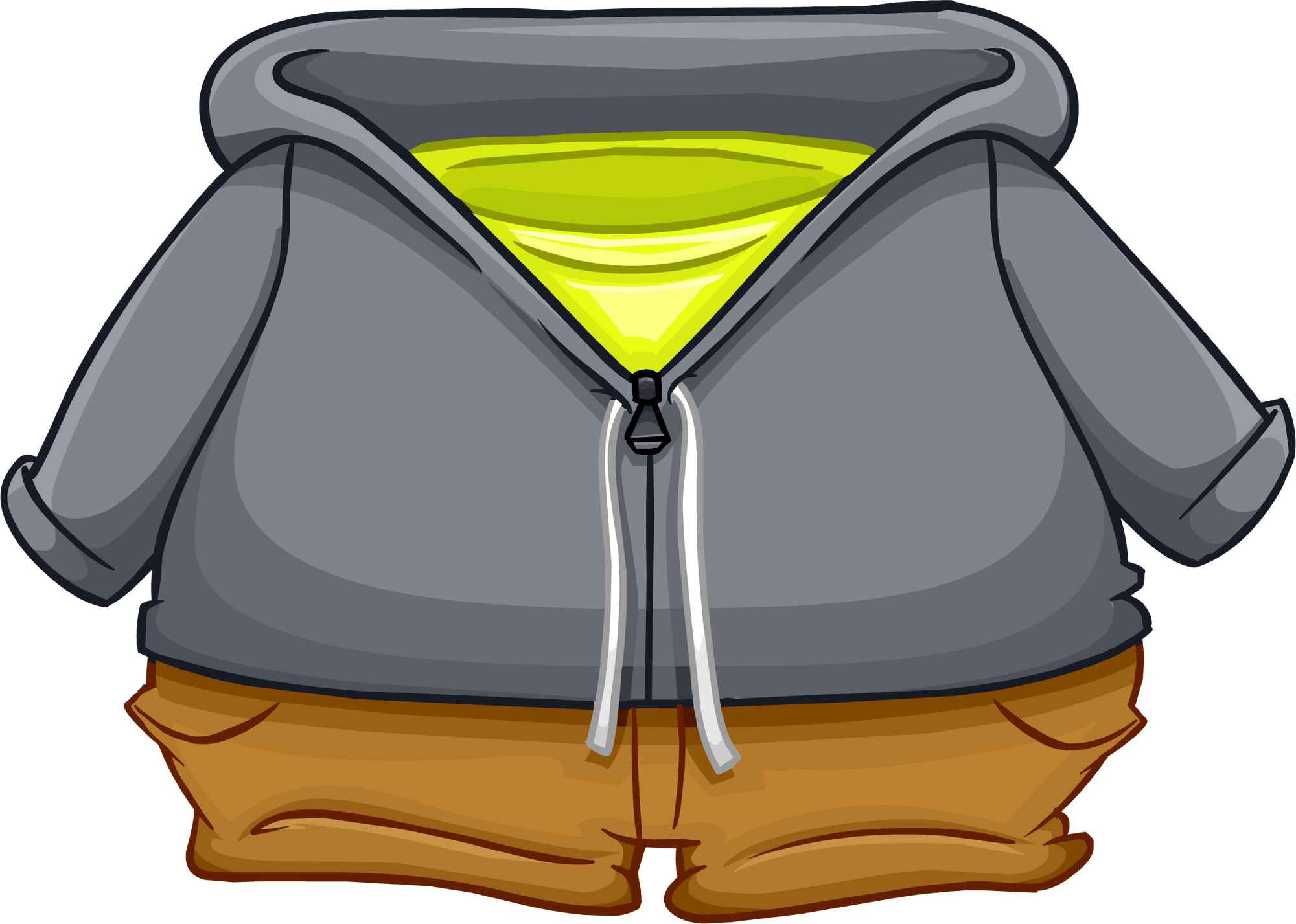 Download Laid Back Gray Hoodie | Club Penguin Online Wiki | Fandom