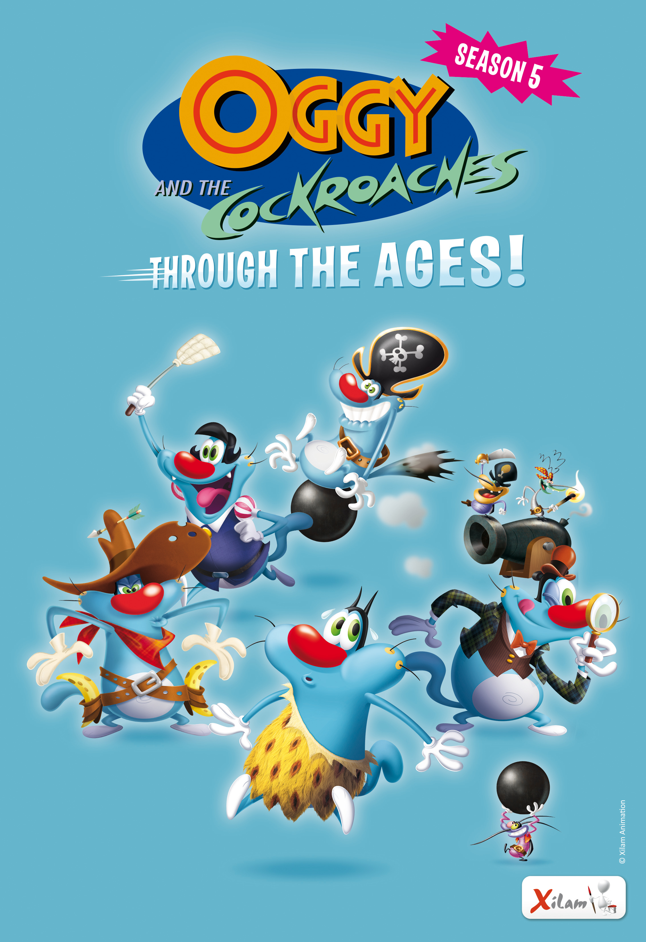 oggy and the cockroaches characters
