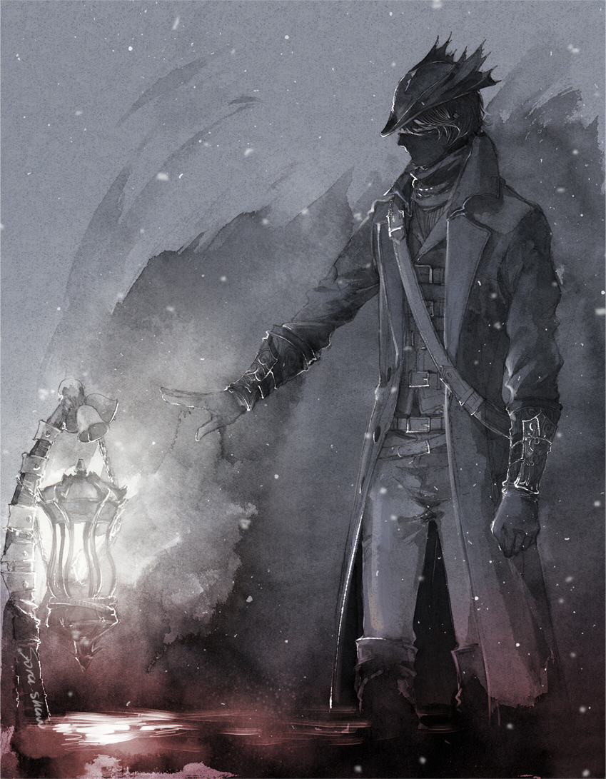 Bloodborne Art охотник