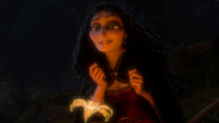 Raiponce (Disney) 2010 Mère Gothel jeune rajeunie fleur magique aux pétales d'or prologue mini