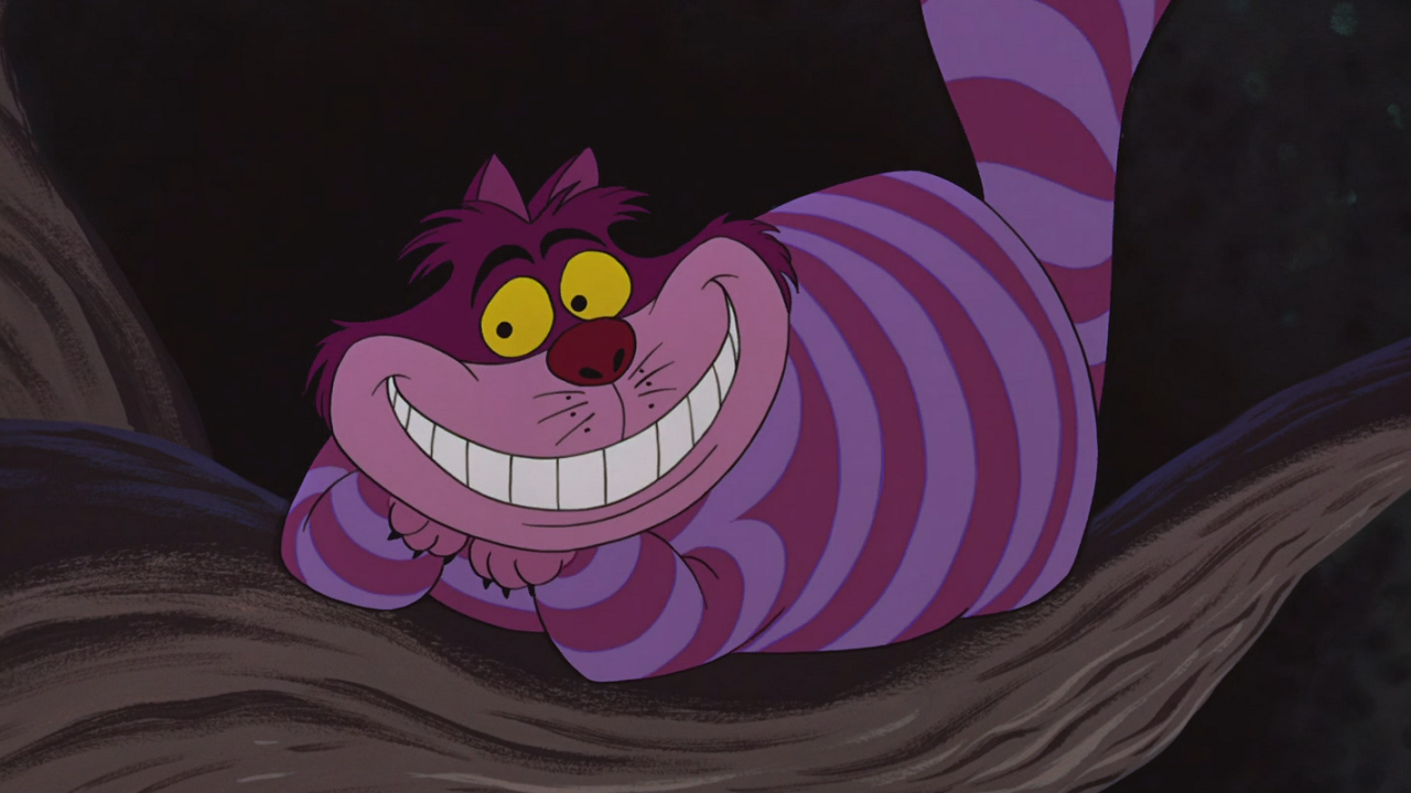 Image Alice au Pays des Merveilles (Disney) 1951 Chat du Cheshire chafouin sourire.png Wiki