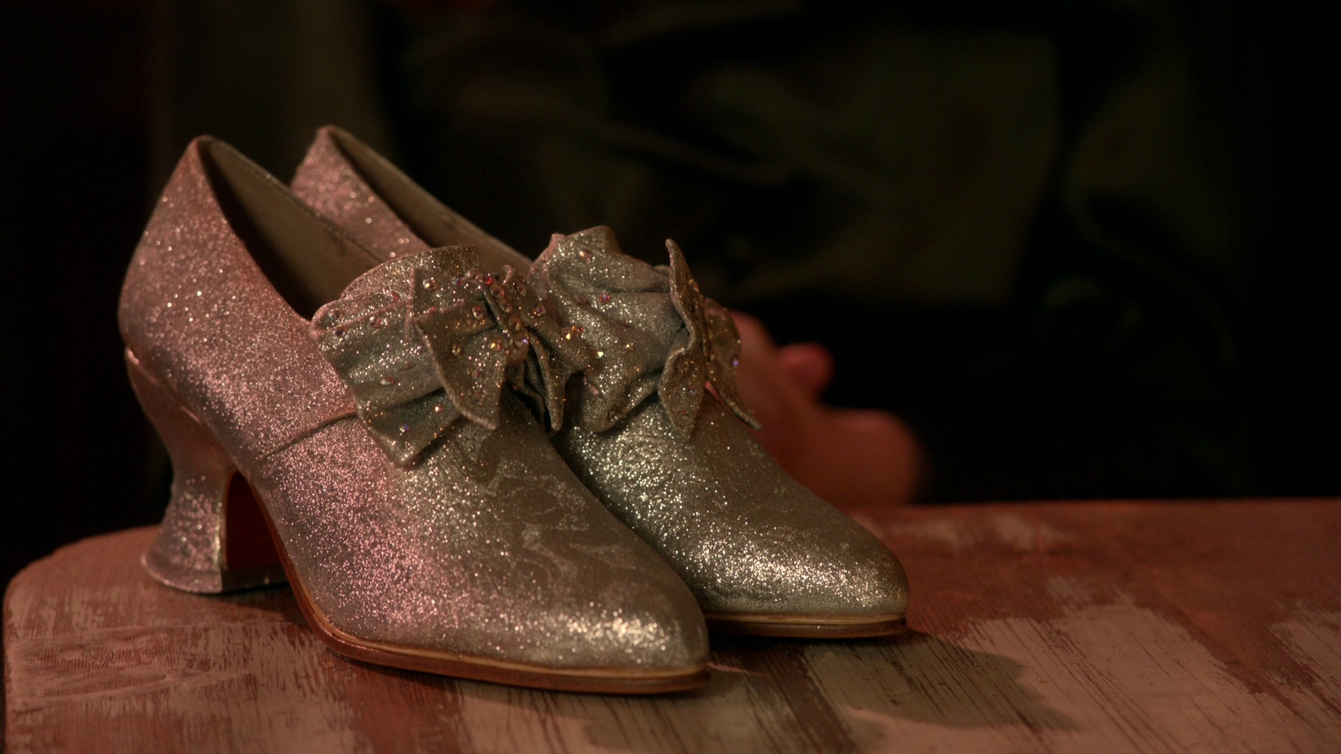 silver slippers