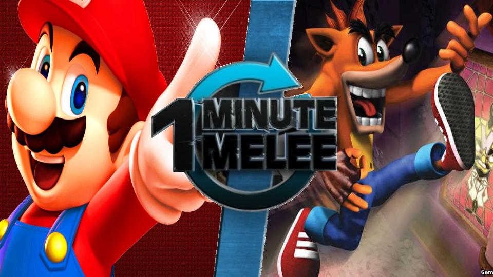 Mario vs. Crash Bandicoot | One Minute Melee Fanon Wiki | Fandom