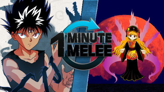 one minute melee season iv hiei x junko one minute melee fanon hiei true form