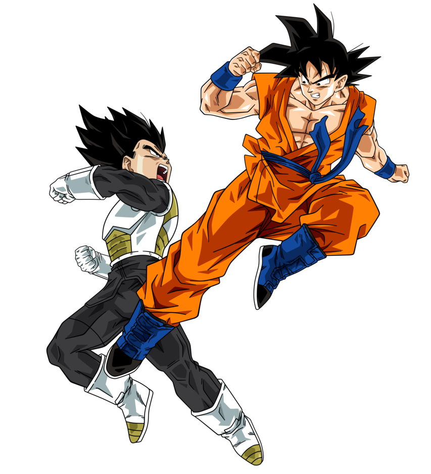 ssj blue goku and vegeta