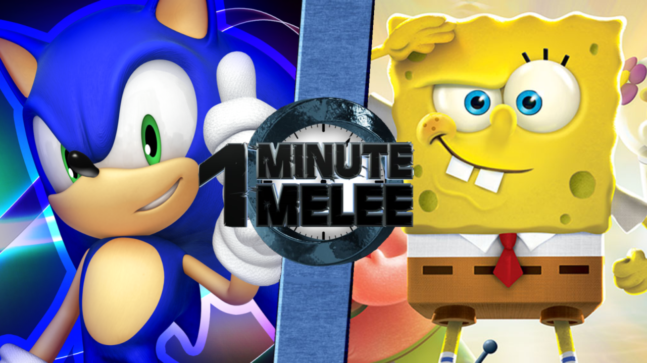 Sonic The Hedgehog VS SpongeBob SquarePants | One Minute Melee Fanon ...