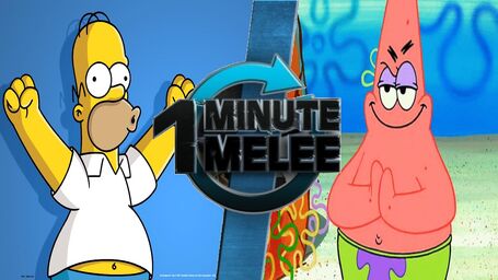  Homer Simpson vs Patrick Star One Minute Melee Fanon 