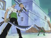 Mr.9 contra Zoro