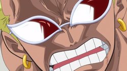 Doflamingo asustado por la D.
