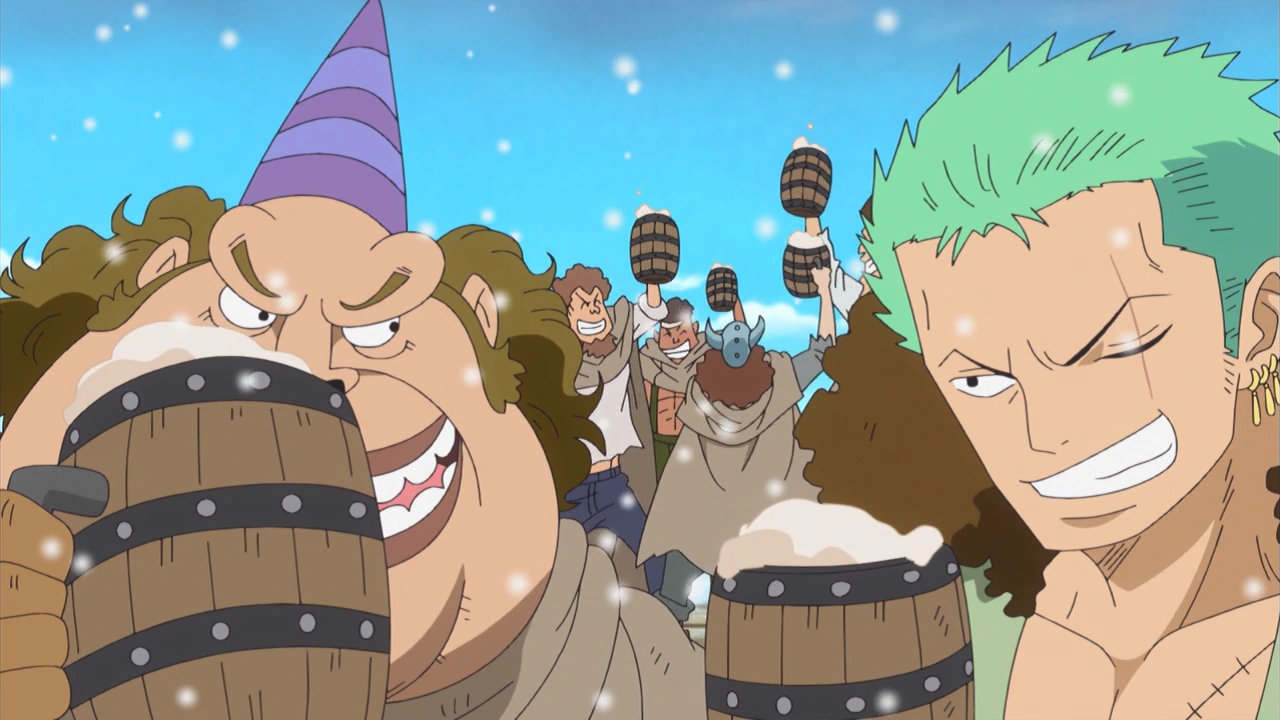 Image Zoro Celebrating at Punk Hazard Party.png One Piece Wiki FANDOM powered by Wikia