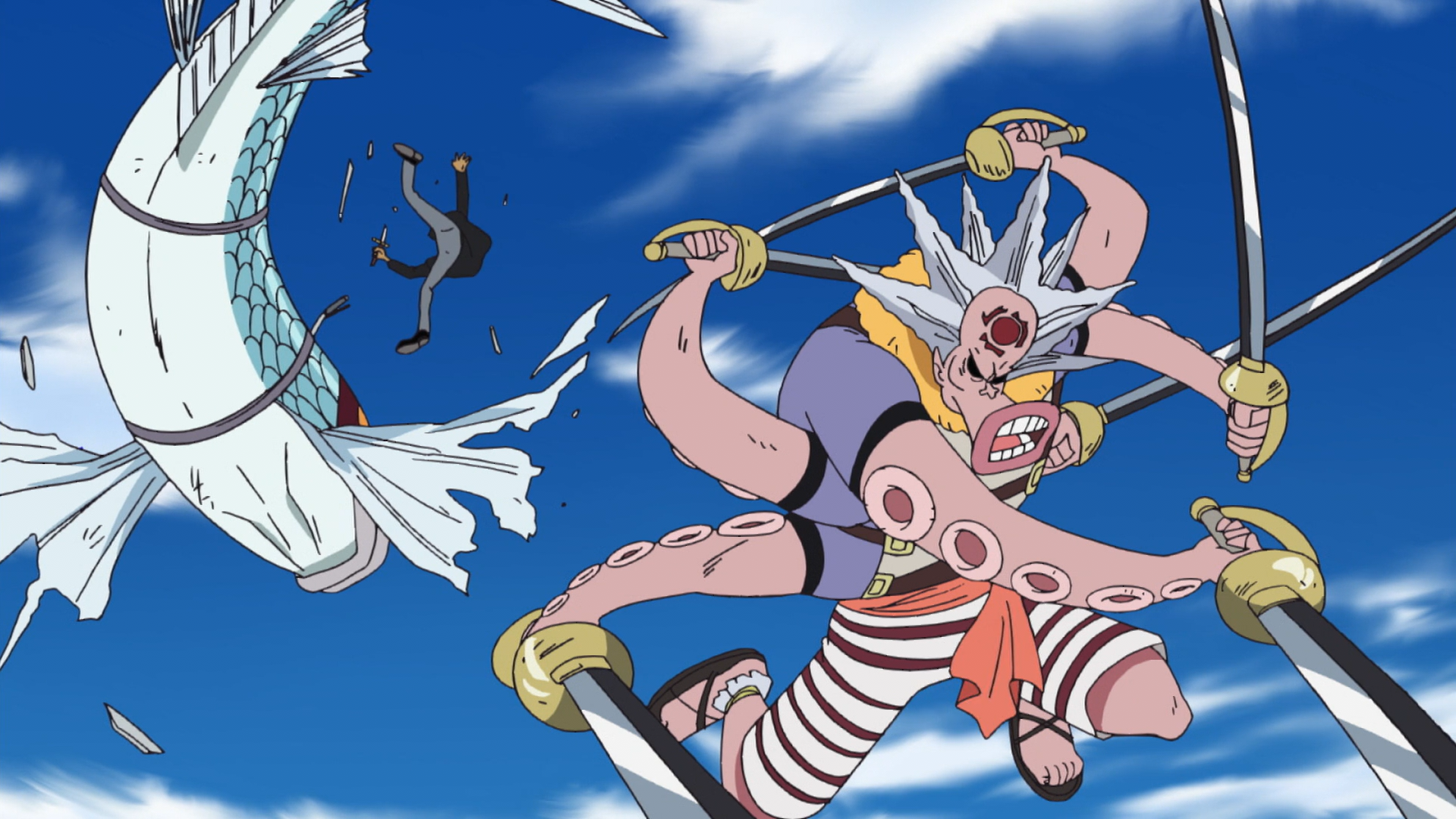Image - Hatchan vs. Flying Fish Riders.png | One Piece Wiki | FANDOM ...