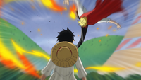 Luffy Refusing to Fight Back Against Sanji
