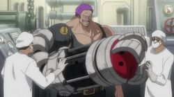 Zephyr obtenant son arme Smasher