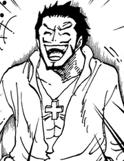 Mihawk sorrindo