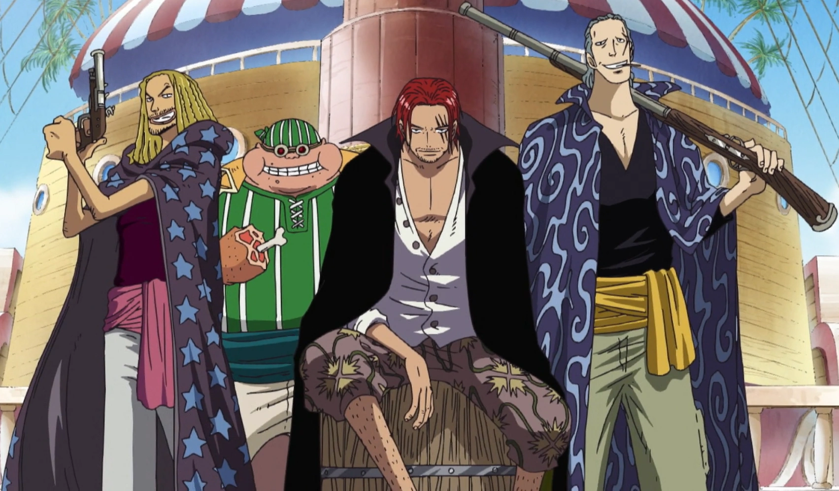 Image Red Hair Pirates' Main Members' Current Appearances.png One Piece Wiki FANDOM