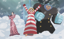 Luffy, Robin, and Franky Prepare to Invade Caesar's Lab